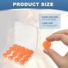 YELARXI Silicone Earplugs, 27 Db Noise Cancelling Sleeping Ear Plugs Soft Reusable Moldable with Case for Swimming Travel Snoring Concerts Airplane Shooting Range (20 Pack, Orange) view 2