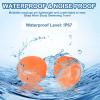 YELARXI Silicone Earplugs, 27 Db Noise Cancelling Sleeping Ear Plugs Soft Reusable Moldable with Case for Swimming Travel Snoring Concerts Airplane Shooting Range (20 Pack, Orange) view 4