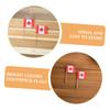 150pcs Canada Flag Toothpicks Double Sided Mini Flags for Cupcakes Appetizers and Cheese Markers for Canada Day Sports Events and Celebrations view 3