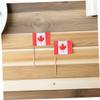 150pcs Canada Flag Toothpicks Double Sided Mini Flags for Cupcakes Appetizers and Cheese Markers for Canada Day Sports Events and Celebrations view 4