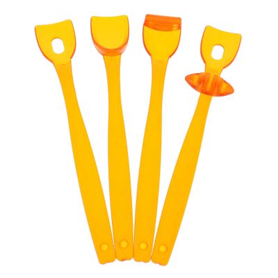 4Pcs Oral Mobility Trainer Ergonomic Tongue Retaining Device for Speech Therapy Oral Motor Tools for Communication and Articulation Practice Lightweight and Durable