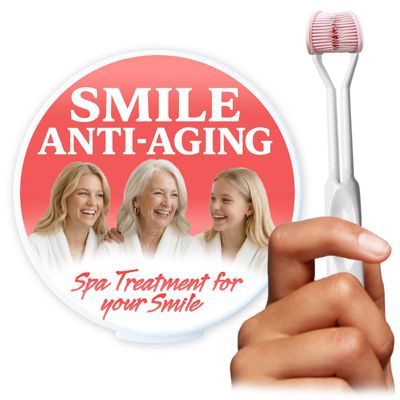 SMILE SAVER 360 Therapeutic Gum Massage for Bleeding Gums, Sensitivity, TMJ & Bruxism Smile Anti-Aging: Spa Treatment for Your Smile Vitality Ritual for Healthy Circulation & Radiant Recovery