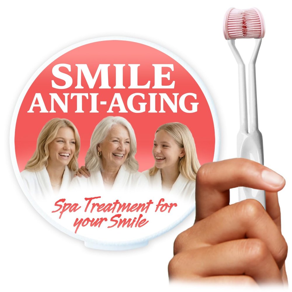 SMILE SAVER 360 Therapeutic Gum Massage for Bleeding Gums, Sensitivity, TMJ & Bruxism Smile Anti-Aging: Spa Treatment for Your Smile Vitality Ritual for Healthy Circulation & Radiant Recovery