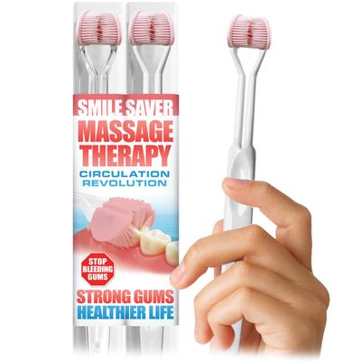 SMILE SAVER 360 Therapeutic Gum Massage for Bleeding Gums, Sensitivity, TMJ & Bruxism Smile Anti-Aging: Spa Treatment for Your Smile Morning Massage for Healthy Gums - Made in America