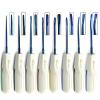 8 Pcs Dental Luxating Elevators Set of 8 Blue Tips Tooth Luxation Root Extraction Elevator White Plastic Handles view 1