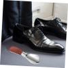 Foldable Metal Shoe Horn Portable Stainless Steel Shoe Helper with PU Sleeve for Easy Shoe Assistance for Adults Travel Essential for Home Outdoors view 4