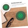 Toddmomy Embroidered Buddha Sound Bowl Pad Medium Round Cushion Mat for Meditation and Studio Decor with Lightweight and Compact for Easy Carrying view 2
