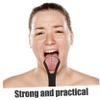 1Set Stainless Steel Tongue Scraper Ergonomic Cleaning Tool for Fresh Breath Portable Shaped Tongue Cleaning Device Durable Oral Care Scraper for Bad Breath view 4