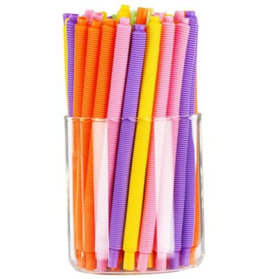 30Pcs Bendable Drinking Straws Disposable Plastic Straws for Parties Showers and Events Durable Material for Juices Shakes and Smoothies Random Color