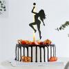 LZGXZF Acrylic Pole Dance Cake Topper Girl Cake Toppers Black and Golden Bachelor Party Cake Topper Pole Dance Decorations Bachelorette Shower Birthday Anniversar Party Decorations Supplies view 2