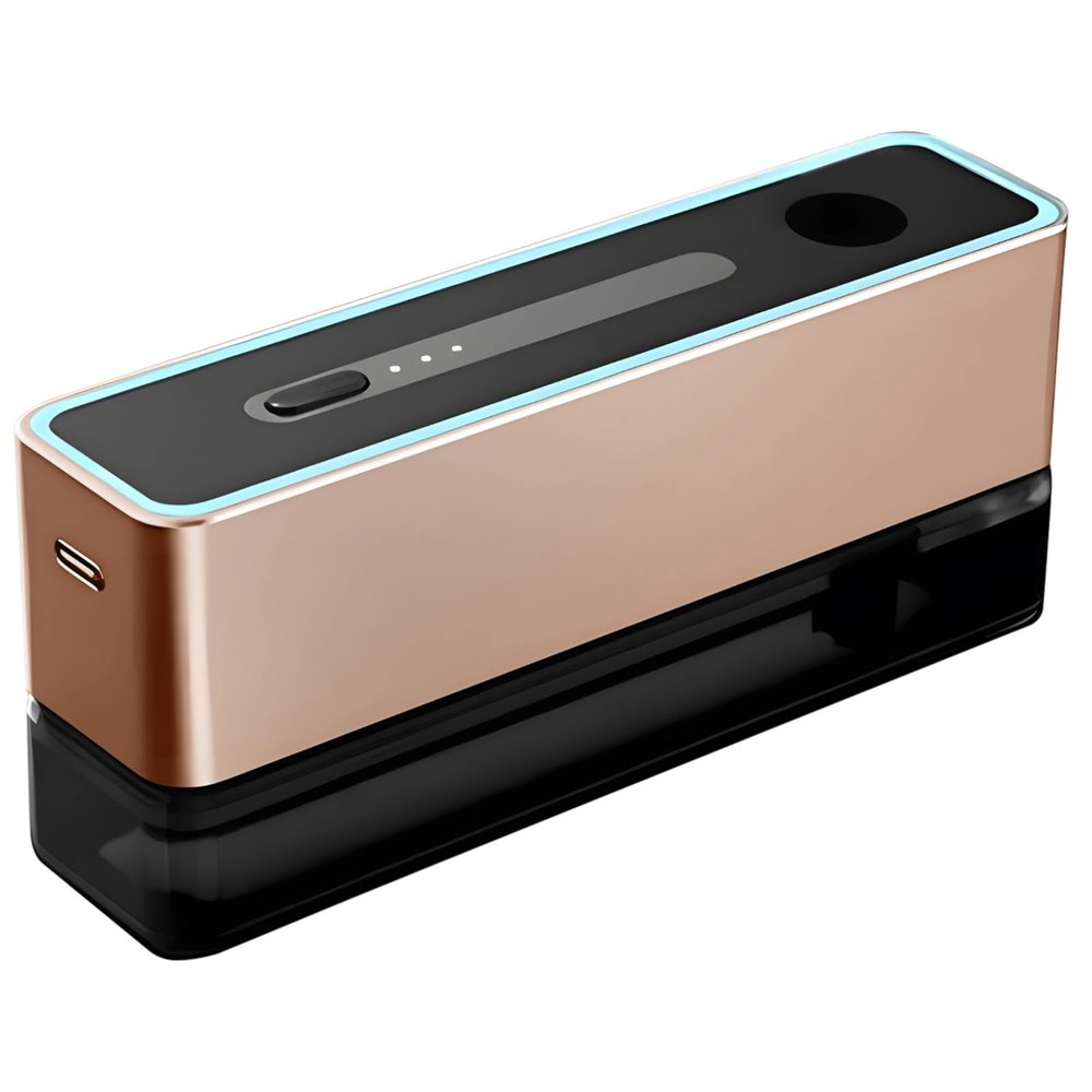 0.5 L Essential Oil Nebulizer With Touch Controls, Led Lights, Portable Desk Aromatherapy Diffuser, Usb Rechargeable, Alloy Build For Home Or Office