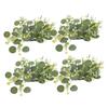 4pcs Artificial Eucalyptus Leaves Wreaths Boho Candle Pillar Holders for Weddings Parties Home Decor Year Pristine Design Versatile Table Centerpiece Front Door Garland view 1