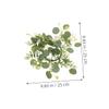 4pcs Artificial Eucalyptus Leaves Wreaths Boho Candle Pillar Holders for Weddings Parties Home Decor Year Pristine Design Versatile Table Centerpiece Front Door Garland view 2