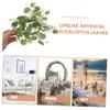 4pcs Artificial Eucalyptus Leaves Wreaths Boho Candle Pillar Holders for Weddings Parties Home Decor Year Pristine Design Versatile Table Centerpiece Front Door Garland view 3