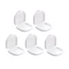 Ipetboom 5-Pack Denture Case with Vent Holes Hinged Lid for Secure Storage Mouth Guard and Dental Retainer Box for Travel and Home view 1