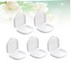 Ipetboom 5-Pack Denture Case with Vent Holes Hinged Lid for Secure Storage Mouth Guard and Dental Retainer Box for Travel and Home view 3
