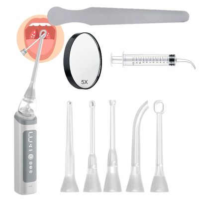 HFDJRWK Electronic Tonsil Stone Remover with 3 Suction Modes, Rechargeable Electronic Tonsil Stone Vacuum Cleaner, Oral Care to Promote Oral Health(009)