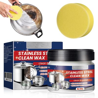 VLZLQ Stainless Steel Scratch Remover for Appliances, Upgraded Multi-purpose Stainless Steel Scratch Remover Paste for for Appliances, Grease, Oven, Sink (2)