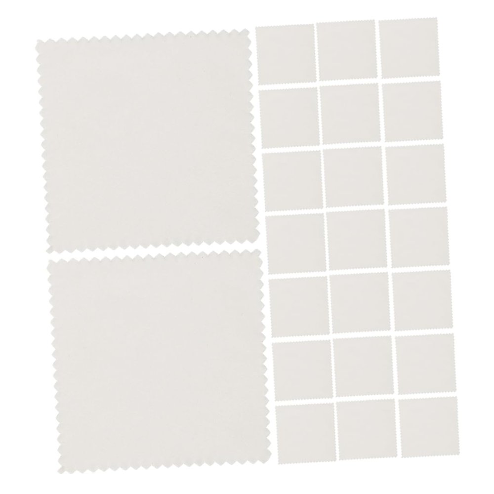100pcs Suede Eyeglass and Jewelry Cleaning Cloths Soft Reusable Polishing Cloth for Delicate Surfaces Like Glasses Jewelry and Screens