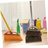 1 Set Long Handle Broom and Dustpan Scraper Home Cleaning Durable Ergonomic Design with Hair Comb for Indoor and Outdoor Use view 3