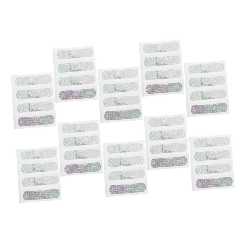 50Pcs Glitter Bandage Wraps for Adults Funny Protective Patches with Eye Catching Night Design Durable and Breathable Scrapes and Burns for All