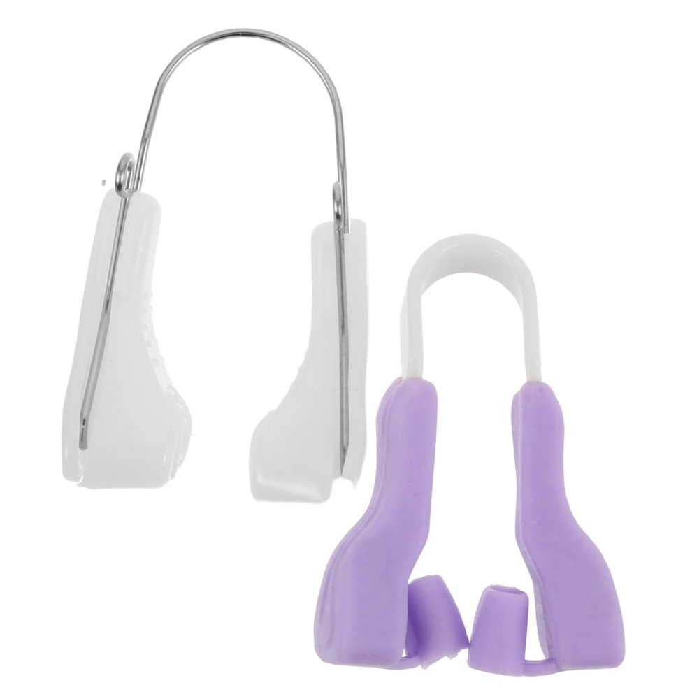 2Pcs Nose Clip Shaper Sleep Corrector Nose Lifter for Women Enhances Nose Shape Reduces Snoring for Better Sleep Comfortable Beauty Device