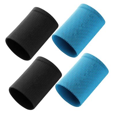 2Pairs Cooling Wrist Sleeves of Sports Wrist Braces for Men Women Breathable and Thin Athletic Wrist Covers Ice for Comfort and Sweat Absorption Night