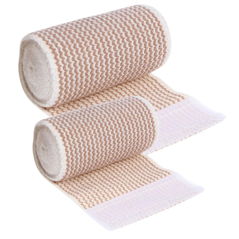 2 Rolls Self Adhesive Elastic Wrap Tape of Breathable Sports Bandage for Compression Support for Athletes Hiking Camping and Injury Prevention