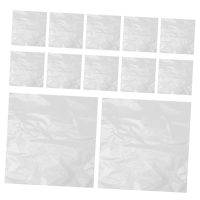 PartyKindom 100Pcs Clear Cellophane Wrap for Floral Bouquets Transparent Flower Packaging Film for Weddings Birthdays DIY Easy to Use and Trim Lightweight