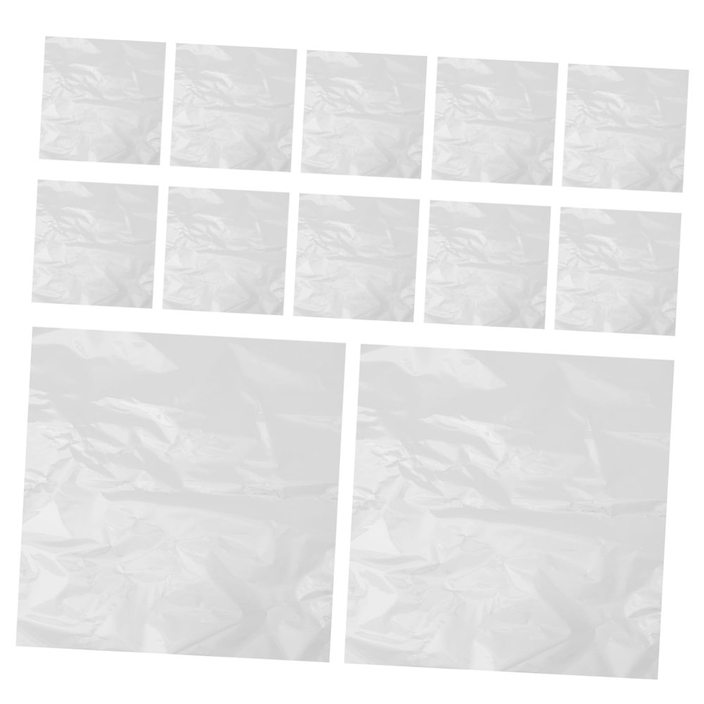 PartyKindom 100Pcs Clear Cellophane Wrap for Floral Bouquets Transparent Flower Packaging Film for Weddings Birthdays DIY Easy to Use and Trim Lightweight