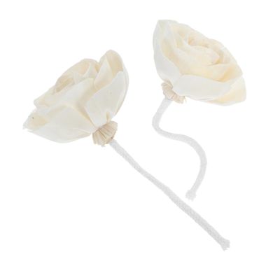 2pcs Flower Diffuser Sticks Decorative Artificial Floral Diffuser with Cotton Wick for Home Office Bedroom Aesthetic Maintenance Scented Flower Replacement Refills