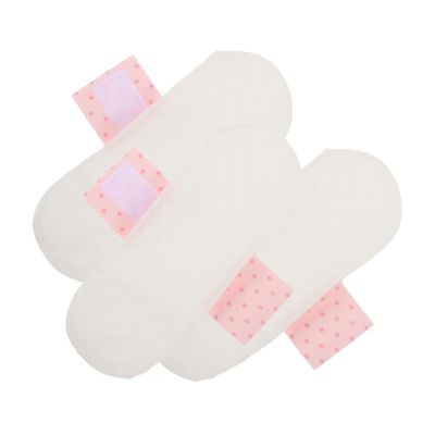 3Pcs Washable Reusable Sanitary Pads for Women Soft Breathable Cotton Menstrual Pads with Snap Button Leak Resistant Period Underwear Liners for Postpartum