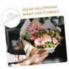Healeved 100Pcs Transparent Cellophane Wrap for Flower Bouquets Clear Film for DIY Crafts Elegant Floral Packaging and Lightweight Design view 3