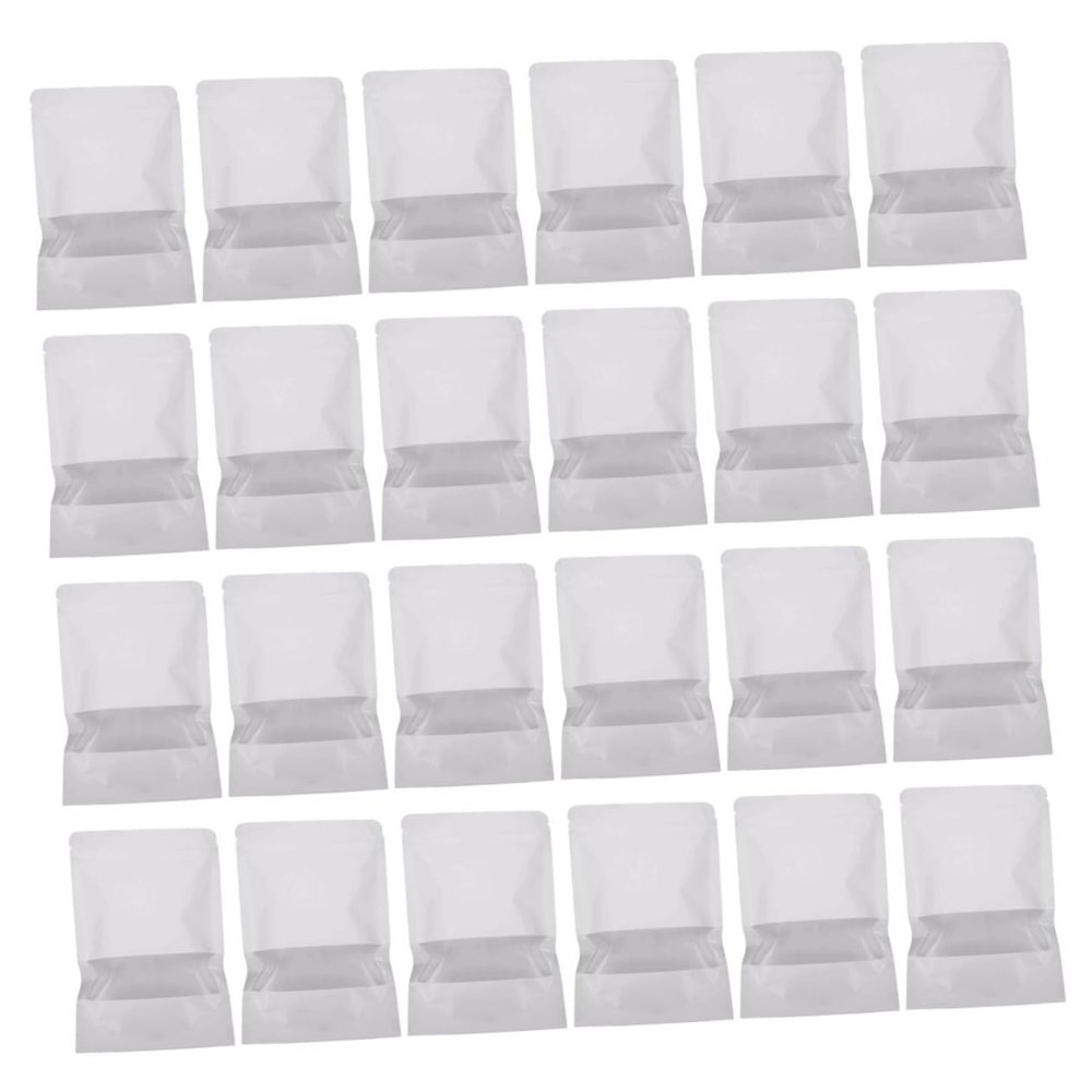 50pcs Self Sealing Food Bags Airtight and Versatile Packaging for Snacks Milk Powder and Dry Foods Cpp Kraft for Home and Business Use
