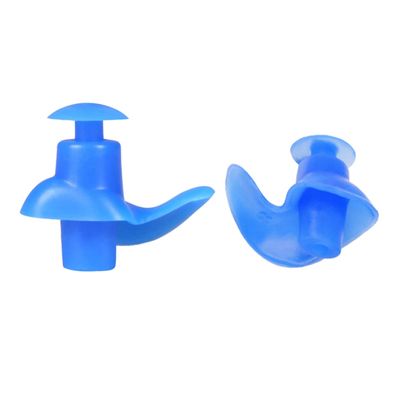 15 Pairs Silicone for Swimmers Ergonomic Design Lightweight Includes Storage Case for Preventing Swimmer Ear Blue