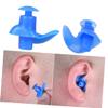 15 Pairs Silicone for Swimmers Ergonomic Design Lightweight Includes Storage Case for Preventing Swimmer Ear Blue view 3