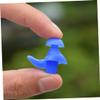 15 Pairs Silicone for Swimmers Ergonomic Design Lightweight Includes Storage Case for Preventing Swimmer Ear Blue view 4