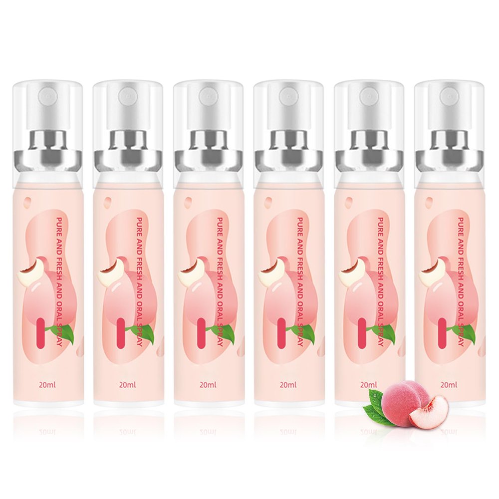 6PCS Oral Breath Spray, Fruit Flavor Mouth Spray Breath Freshener Oral Care, Portable Long Lasting Refreshing Mouth Spray