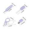 4Pcs Nail Clippers with Rounded Tips Ergonomic Grip Protective Design Safe Grooming Kit for Newborns Includes Safety Scissors Durable view 2