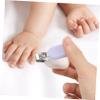 4Pcs Nail Clippers with Rounded Tips Ergonomic Grip Protective Design Safe Grooming Kit for Newborns Includes Safety Scissors Durable view 4