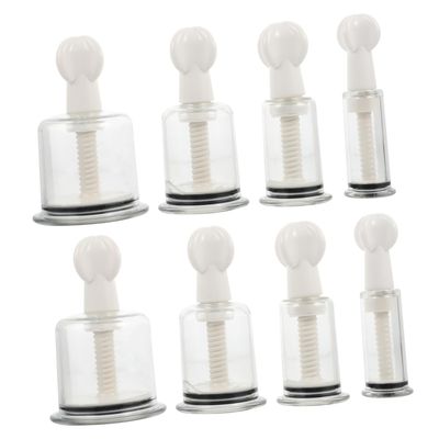 UTHCLO 8Pcs Vacuum Cupping Therapy Cups for Body Massage Physical Therapy Relief and Improved Circulation Transparent for Full Body Use