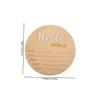Kisangel 2Pcs Birth Announcement Signs Newborn Name Sign for Hospital Simple Elegant Birth Announcement Sign Prop for Photos view 2
