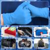 Chicingyou 30 Pairs Disposable Emergency Glove Individually Packaged Travel Gloves Travel Trauma Essential Nitrile Glove (Blue) view 4