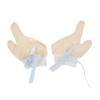 1Pair Scratch Mittens for Newborns Comfortable Thumb Guard to Prevent Finger Breathable Hand Mittens for Boy Girl String view 1