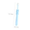 3Pcs Cartoon Toothbrushes Extra Soft Bristles Toothbrushes for Ages Ergonomic Design Fun Rabbit Colors Gentle Cleaning for Little Teeth view 3