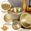 Lallisa 100 Pcs 12oz Gold Disposable Plastic bowls Dessert Cups Ice Cream Snack Salad Soup Food Serving Bowls for Party Favor Picnic view 3
