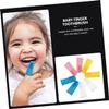 UTHCLO 12pcs Silicone Finger Toothbrush Oral Toothbrush Pack for Boys and Girls Boy Girl Oral Care view 4