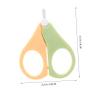 Abaodam Baby Nail Scissors for Newborns Stainless Steel Round Tip Nail Clippers for Infants and Toddlers Comfortable to Hold Design for Precise Grooming view 2