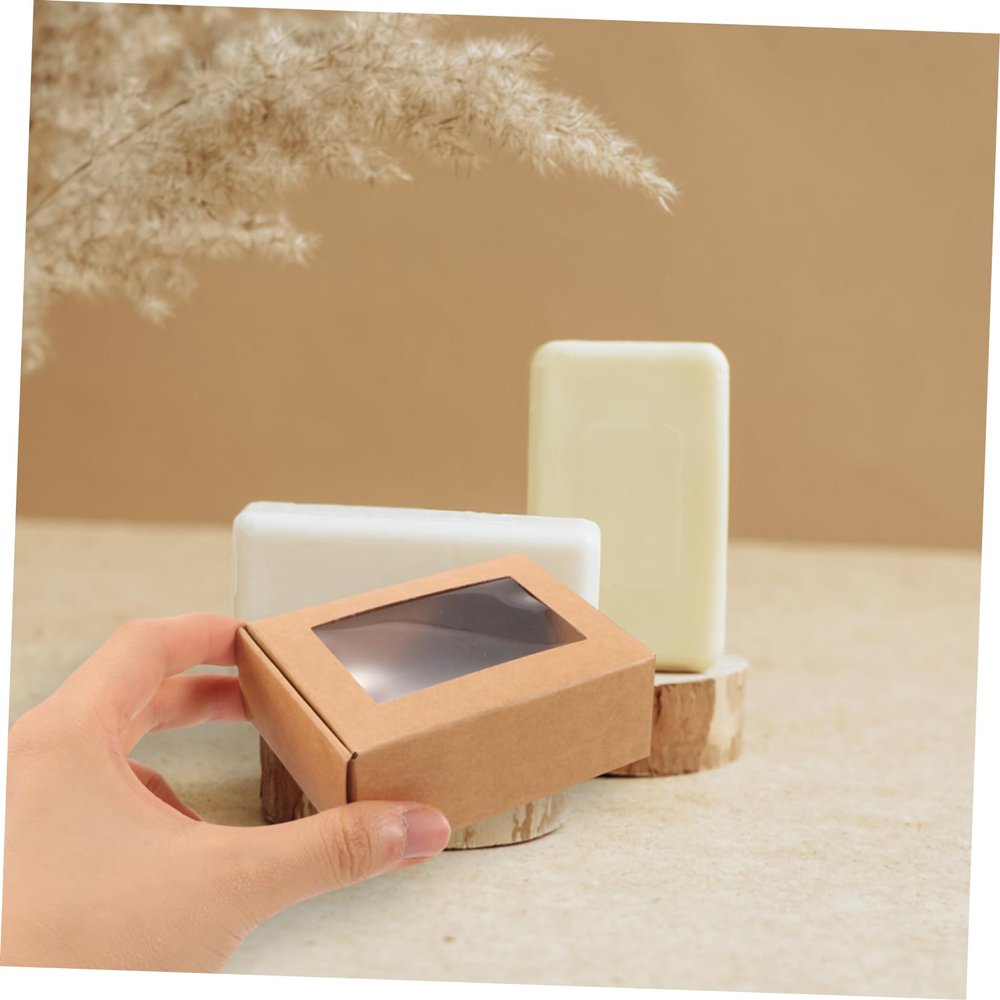 30Pcs Soap Cases Multi Function Soap Packing Boxes for Handmade Soaps Durable Material Easy to Use for Creative Wrapping and Storage Color