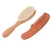 1Set Hair Brush and Wooden Comb Hair Care Kit with Wool Brush for Gentle Scalp Massage and Comfort Lightweight and Practical for Newborns view 1